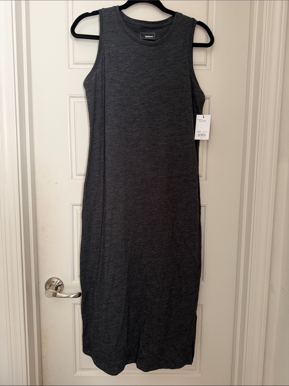 Sonoma Dark Charcoal Sleeveless Maxi Dress